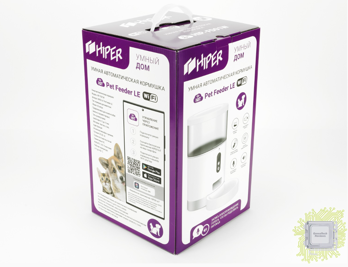 Обзор кормушки для животных HIPER IoT Pet Feeder LE HIP-FD01W